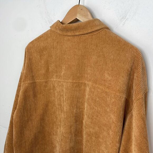 Wishlist Apparel Corduroy Mustard Color Schaket with Doleman sleeves S/Medium - Picture 5 of 12